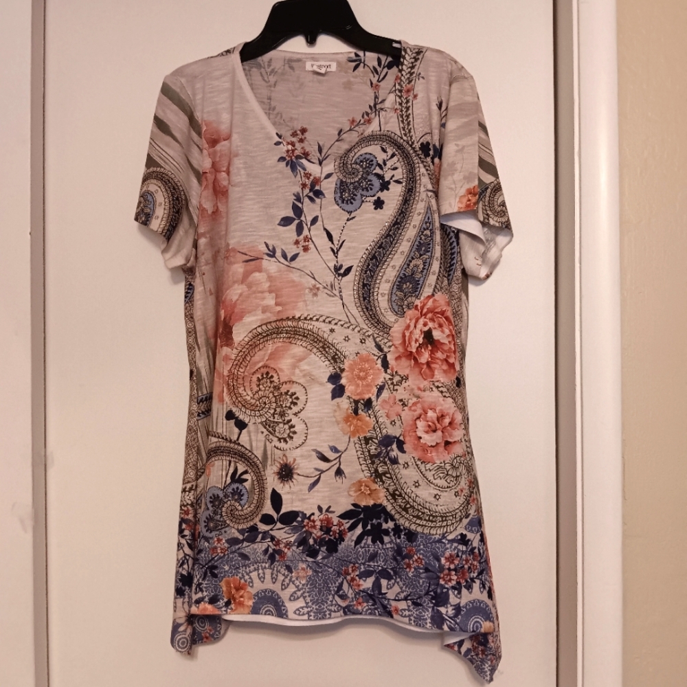 WESTPORT XL Women's short sleeve blouse used